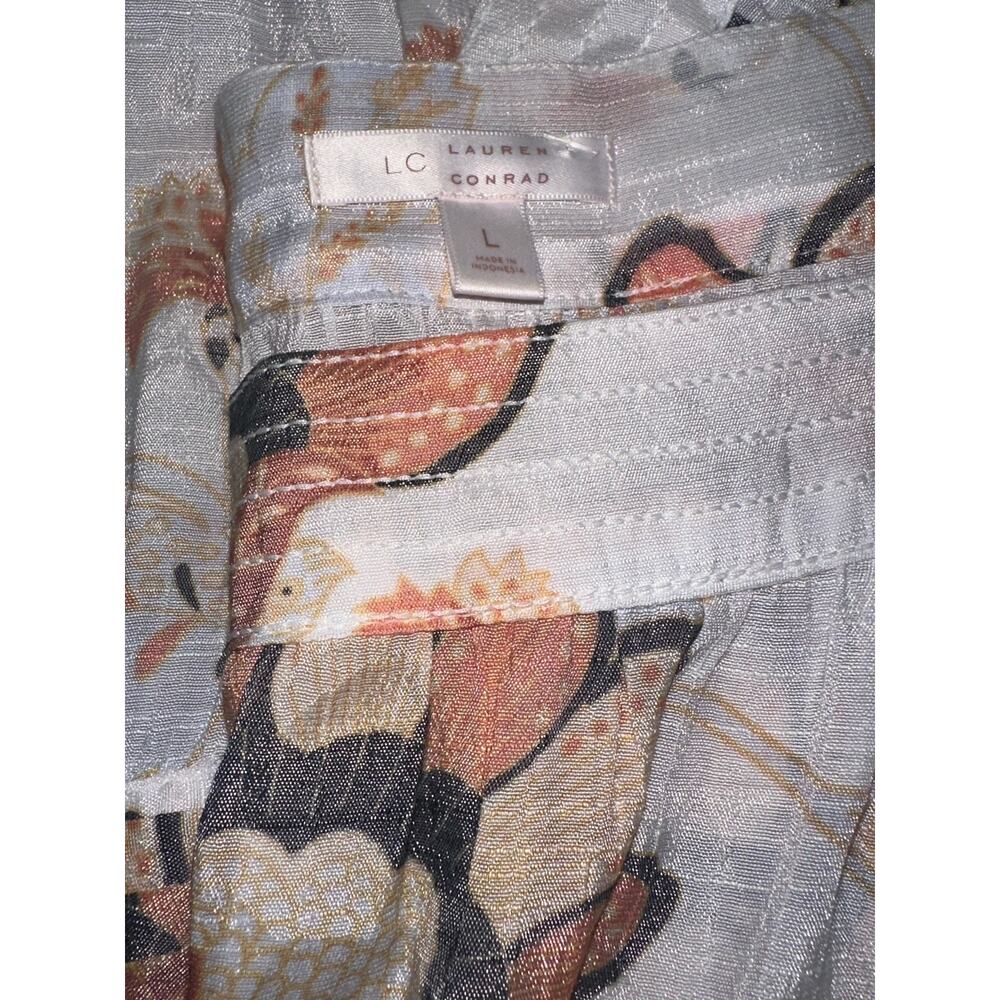 Lauren Conrad Large Long Sleeve Floral Top - Picture 3 of 3